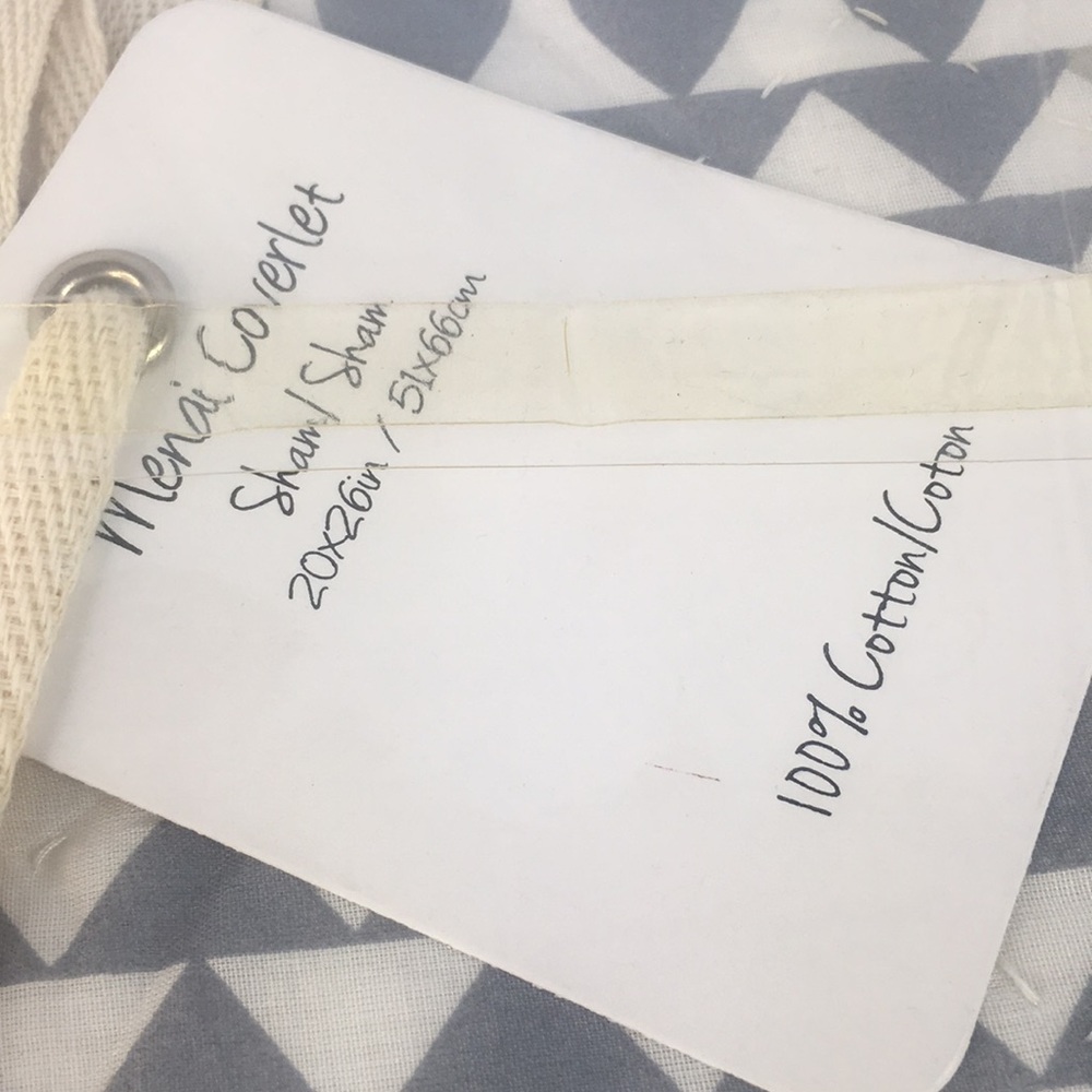 Anthropologie menai coverlet sham set 20x26 New - Picture 2 of 6